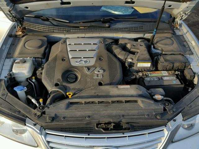 KMHFC46F98A258510 - 2008 HYUNDAI AZERA SE SILVER photo 7