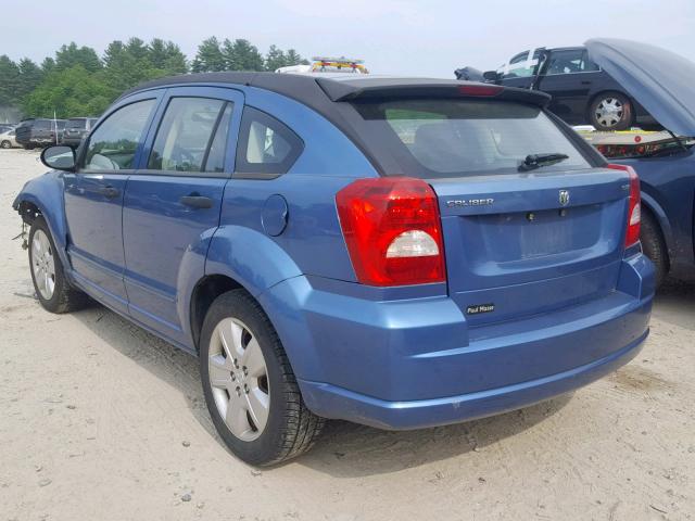 1B3HB48B07D590747 - 2007 DODGE CALIBER SX BLUE photo 3