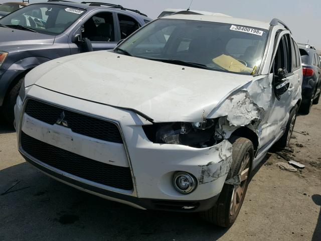 JA4JT3AWXDU020362 - 2013 MITSUBISHI OUTLANDER WHITE photo 2