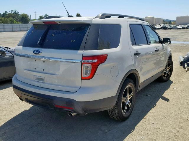 1FMHK7B87BGA56967 - 2011 FORD EXPLORER WHITE photo 4