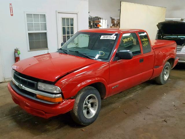 1GCCS1957Y8238226 - 2000 CHEVROLET S TRUCK S1 RED photo 2