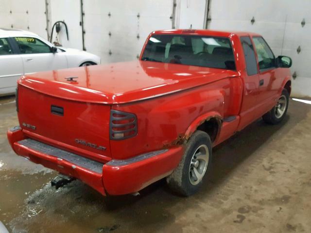 1GCCS1957Y8238226 - 2000 CHEVROLET S TRUCK S1 RED photo 4
