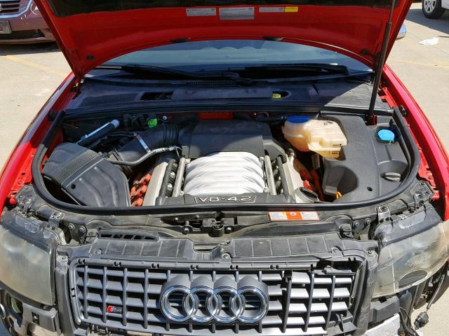 WUARL48HX6K900534 - 2006 AUDI S4 QUATTRO RED photo 7