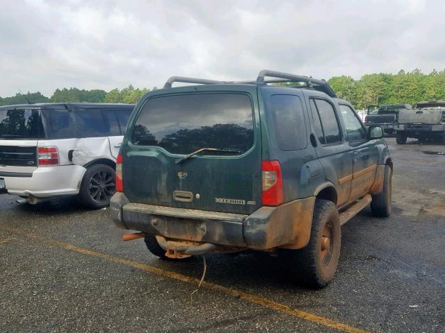 5N1ED28Y7YC566324 - 2000 NISSAN XTERRA XE GREEN photo 4