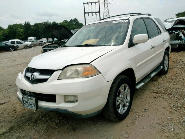 2HNYD18836H537645 - 2006 ACURA MDX TOURIN WHITE photo 2