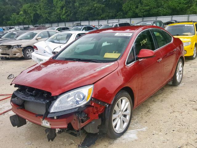 1G4PR5SK0E4126421 - 2014 BUICK VERANO CON RED photo 2