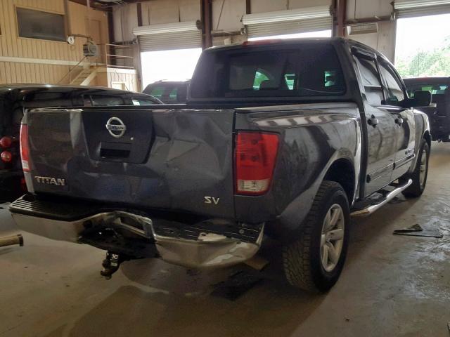 1N6AA0EK6CN315482 - 2012 NISSAN TITAN S SILVER photo 4