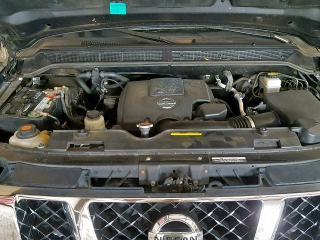 1N6AA0EK6CN315482 - 2012 NISSAN TITAN S SILVER photo 7