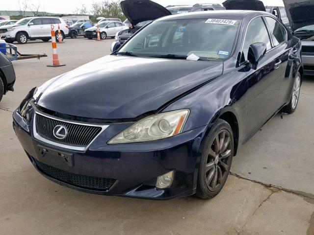 JTHCK262785021646 - 2008 LEXUS IS 250 BLACK photo 2