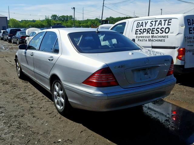 WDBNG83J66A477778 - 2006 MERCEDES-BENZ S 430 4MAT SILVER photo 3