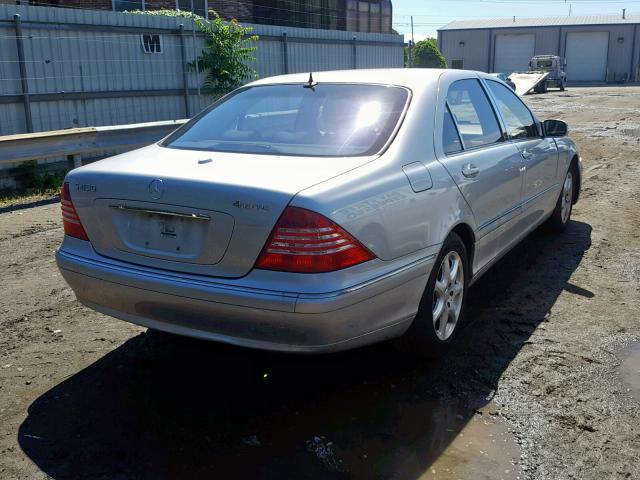 WDBNG83J66A477778 - 2006 MERCEDES-BENZ S 430 4MAT SILVER photo 4