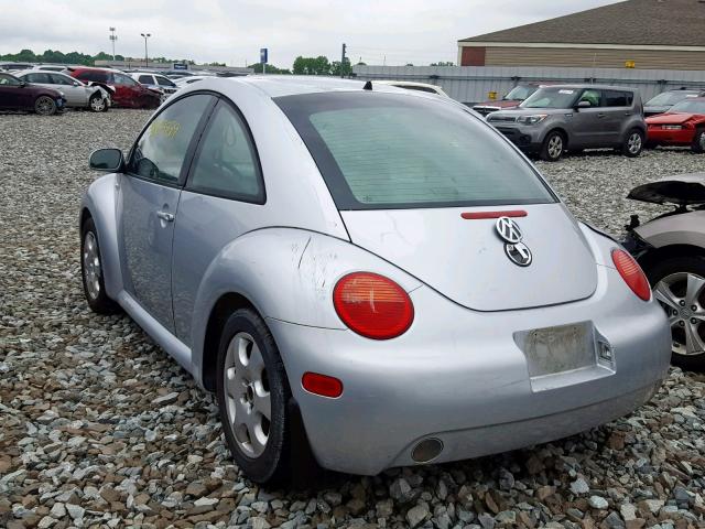 3VWCP21C32M408888 - 2002 VOLKSWAGEN NEW BEETLE ვერცხლისფერი ფოტო 3