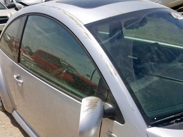 3VWCP21C32M408888 - 2002 VOLKSWAGEN NEW BEETLE ვერცხლისფერი ფოტო 9