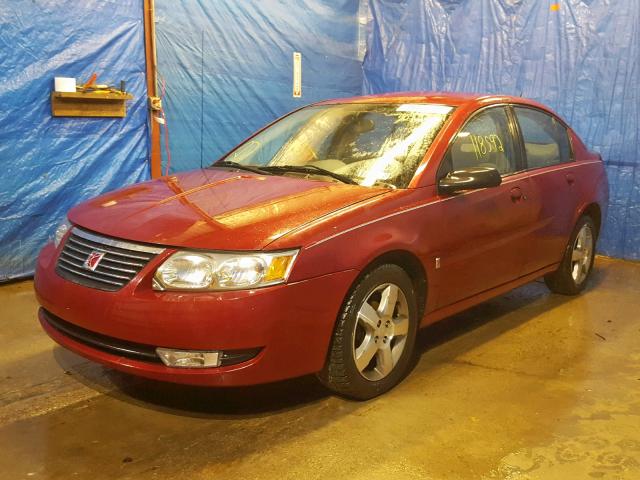 1G8AL58B37Z181769 - 2007 SATURN ION LEVEL BURGUNDY photo 2