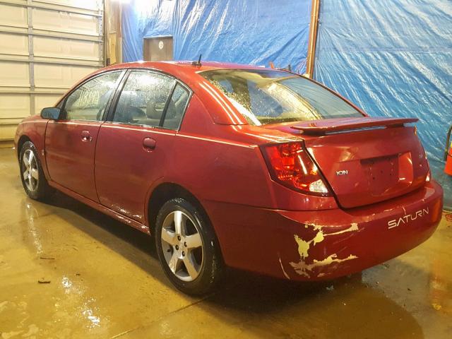 1G8AL58B37Z181769 - 2007 SATURN ION LEVEL BURGUNDY photo 3
