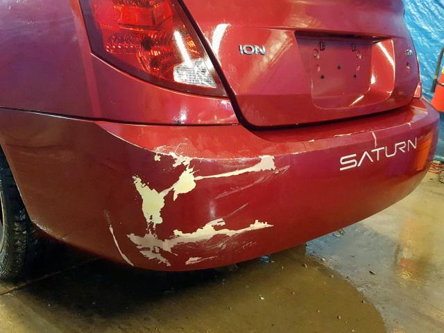 1G8AL58B37Z181769 - 2007 SATURN ION LEVEL BURGUNDY photo 9