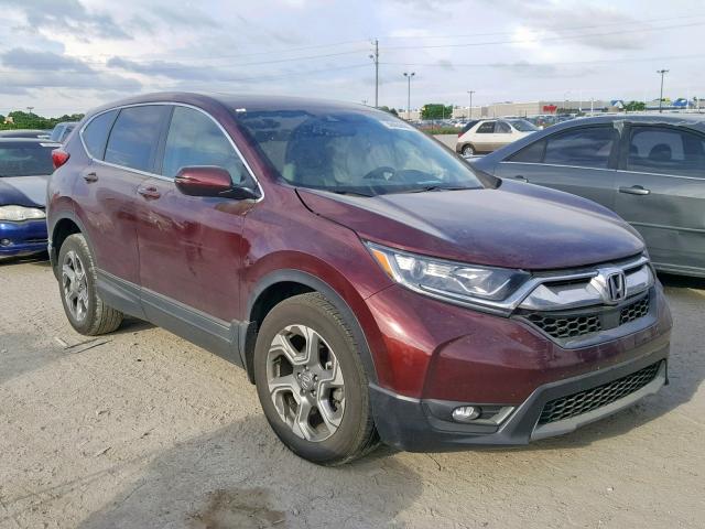 5J6RW2H84HL065532 - 2017 HONDA CR-V EXL BURGUNDY photo 1