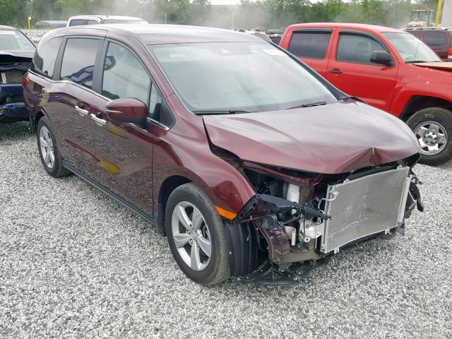 5FNRL6H55KB010089 - 2019 HONDA ODYSSEY EX MAROON photo 1