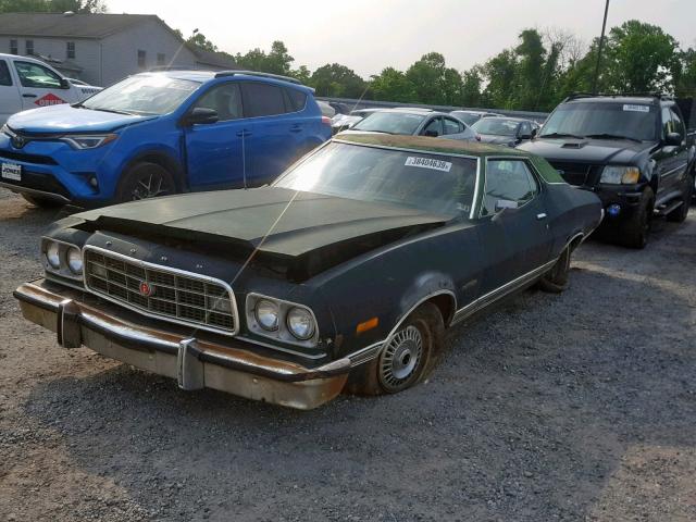 3B30H106324 - 1973 FORD TORINO GREEN photo 2