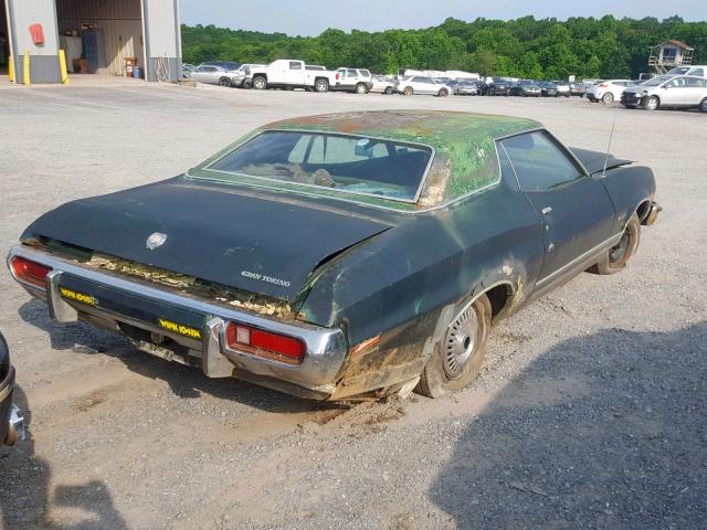 3B30H106324 - 1973 FORD TORINO GREEN photo 4