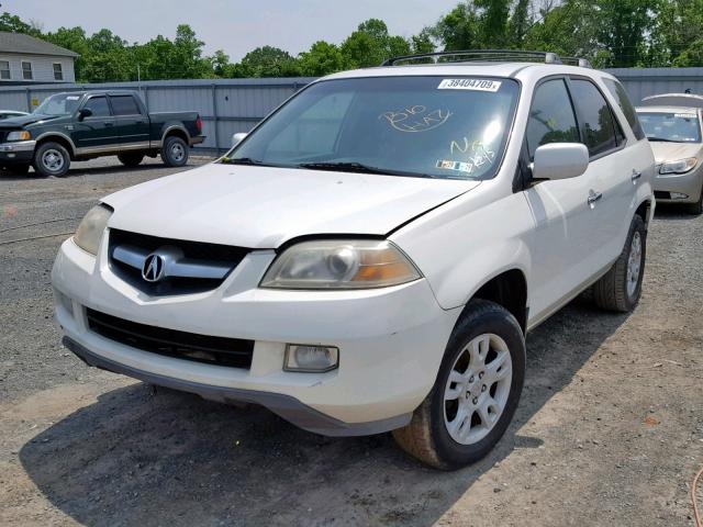 2HNYD189X6H520298 - 2006 ACURA MDX TOURIN WHITE photo 2