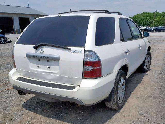 2HNYD189X6H520298 - 2006 ACURA MDX TOURIN WHITE photo 4