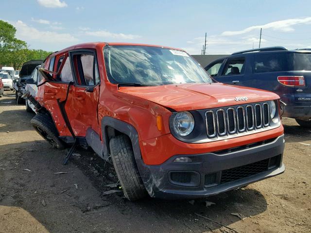 ZACCJAAT2GPD68676 - 2016 JEEP RENEGADE S Narıncı foto 1