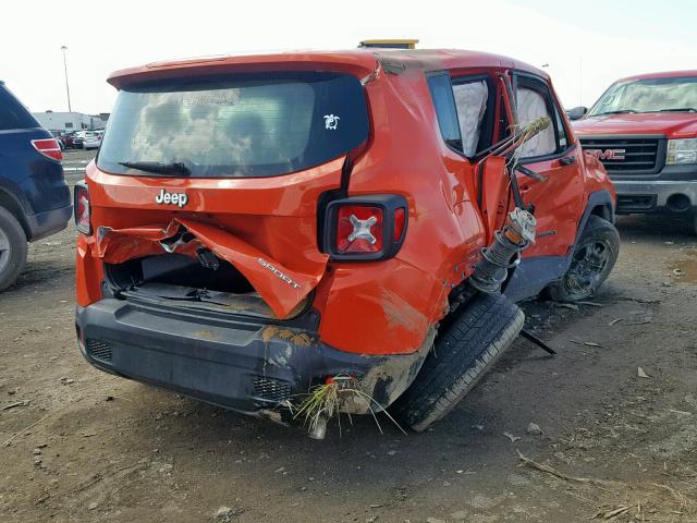 ZACCJAAT2GPD68676 - 2016 JEEP RENEGADE S Narıncı foto 4