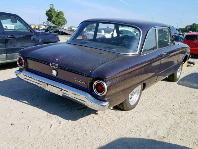 0H11S172021 - 1960 FORD FALCON PURPLE photo 4