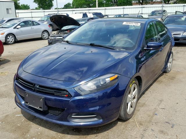 1C3CDFBB8FD221497 - 2015 DODGE DART SXT BLUE photo 2