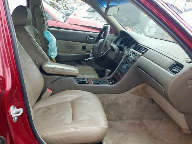 JH4KA965XXC010488 - 1999 ACURA 3.5RL RED photo 5