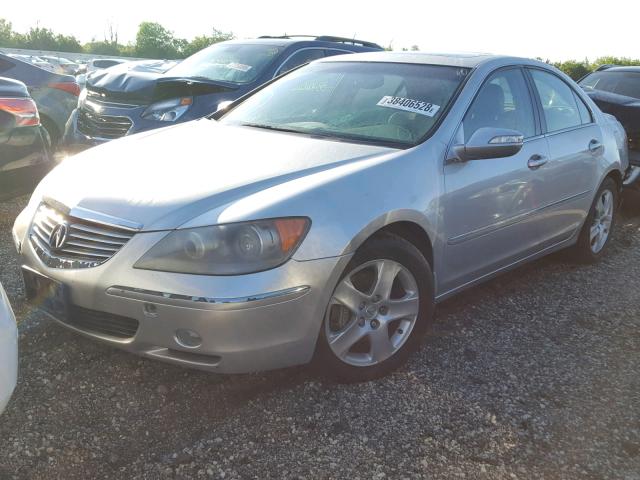 JH4KB16565C011584 - 2005 ACURA RL SILVER photo 2