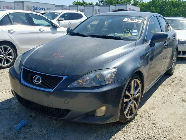 JTHBK262185054735 - 2008 LEXUS IS 250 BLACK photo 2