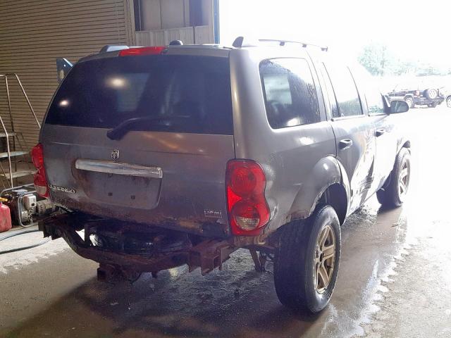 1D8HB48D05F539526 - 2005 DODGE DURANGO SL GRAY photo 4