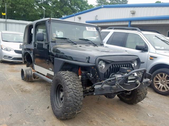 1J4FA49S35P311689 - 2005 JEEP WRANGLER / BLACK photo 1