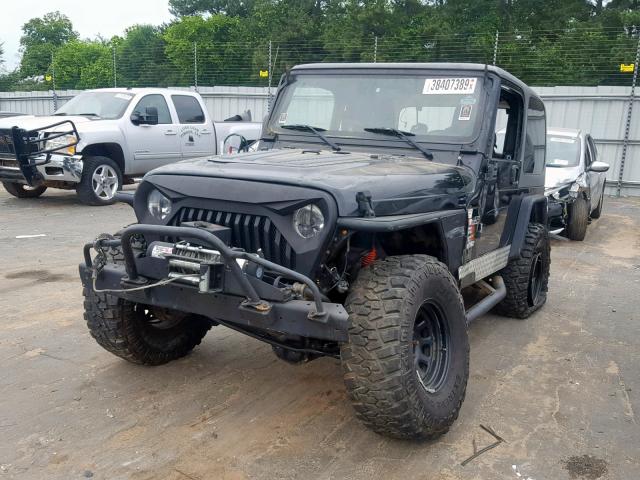 1J4FA49S35P311689 - 2005 JEEP WRANGLER / BLACK photo 2