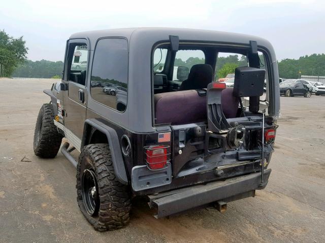 1J4FA49S35P311689 - 2005 JEEP WRANGLER / BLACK photo 3