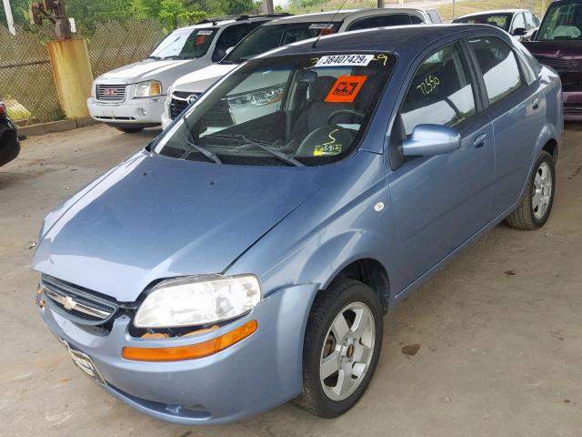 KL1TG56626B648896 - 2006 CHEVROLET AVEO LT BLUE photo 2