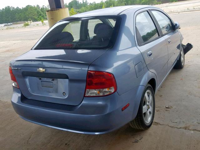 KL1TG56626B648896 - 2006 CHEVROLET AVEO LT BLUE photo 4