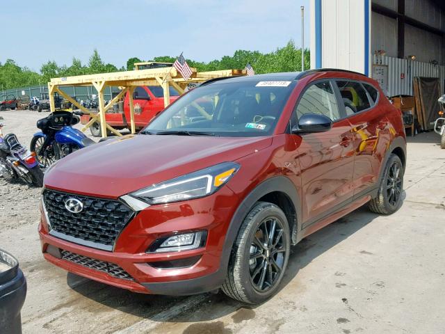 KM8J3CAL1KU927246 - 2019 HYUNDAI TUCSON LIM RED photo 2