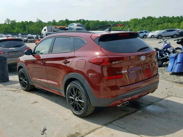 KM8J3CAL1KU927246 - 2019 HYUNDAI TUCSON LIM RED photo 3