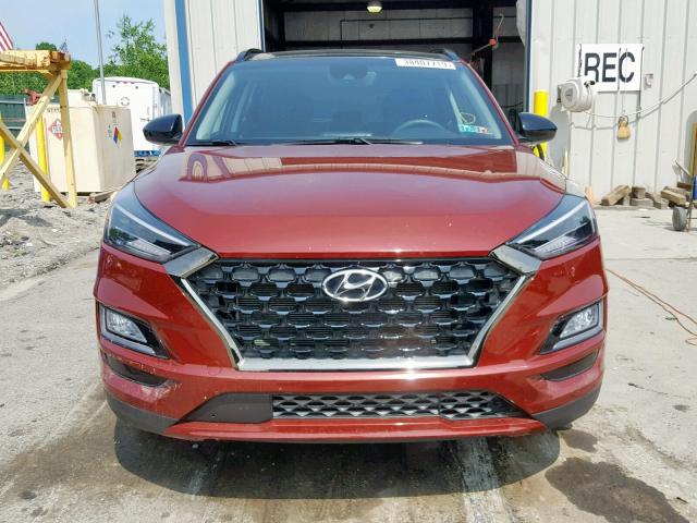 KM8J3CAL1KU927246 - 2019 HYUNDAI TUCSON LIM RED photo 9