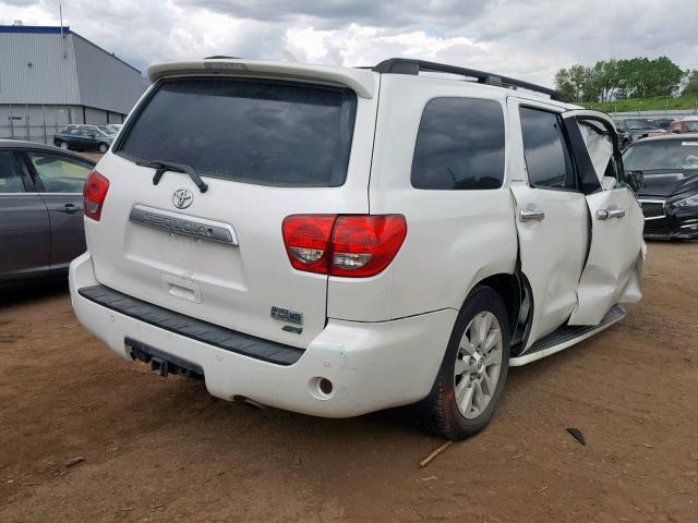 5TDDW5G13BS052685 - 2011 TOYOTA SEQUOIA PL WHITE photo 4