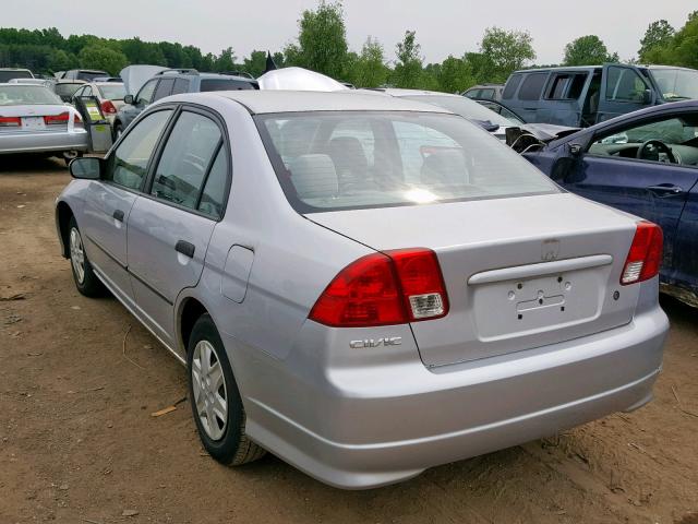 1HGES16375L015058 - 2005 HONDA CIVIC DX V SILVER photo 3