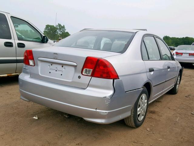 1HGES16375L015058 - 2005 HONDA CIVIC DX V SILVER photo 4