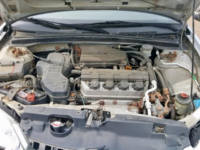 1HGES16375L015058 - 2005 HONDA CIVIC DX V SILVER photo 7