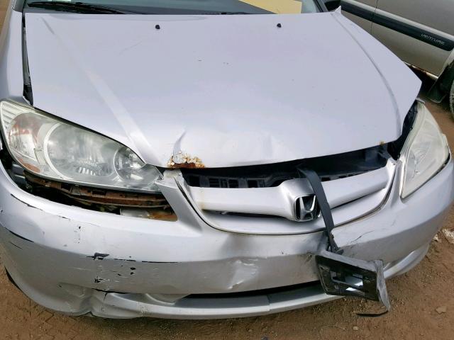 1HGES16375L015058 - 2005 HONDA CIVIC DX V SILVER photo 9