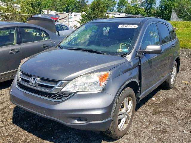 5J6RE4H72AL047655 - 2010 HONDA CR-V EXL GRAY photo 2