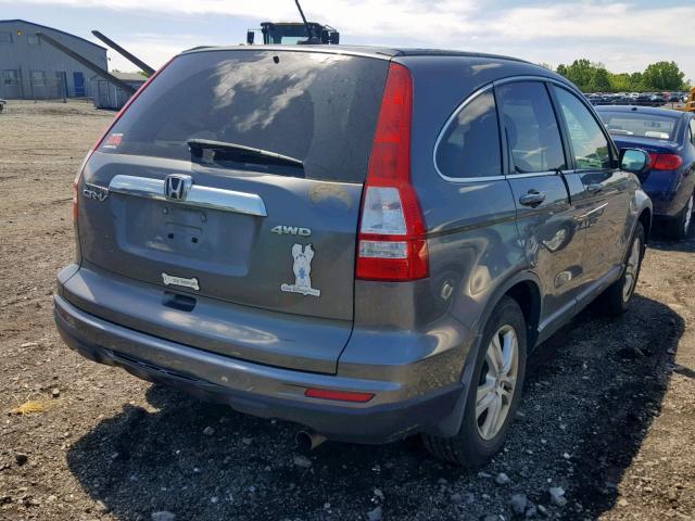 5J6RE4H72AL047655 - 2010 HONDA CR-V EXL GRAY photo 4