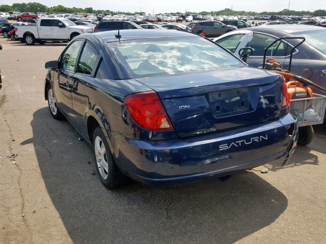 1G8AN15F77Z114425 - 2007 SATURN ION LEVEL BLUE photo 3